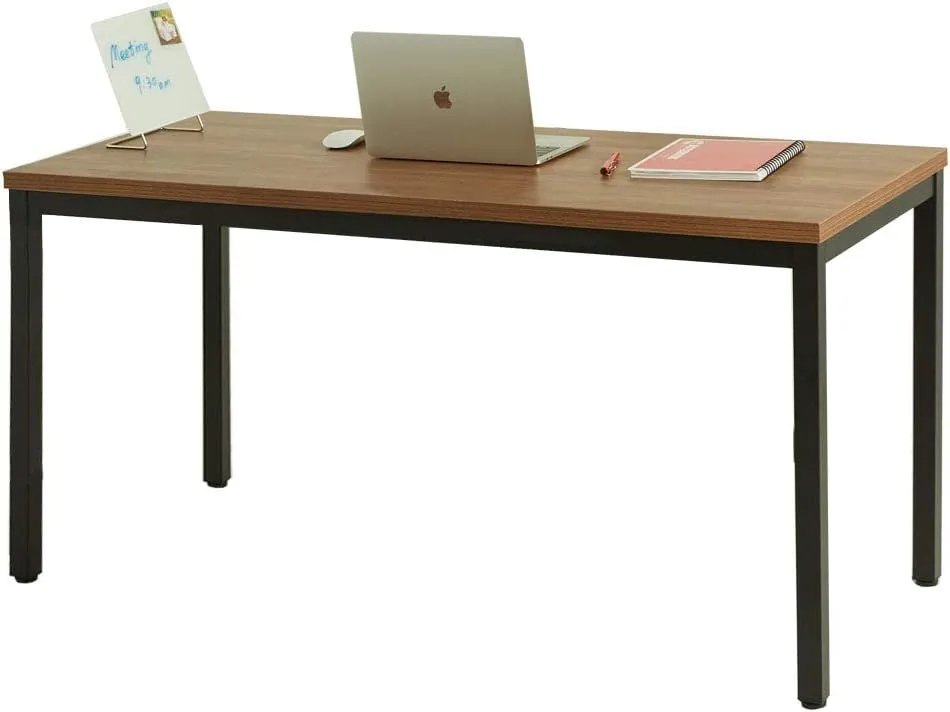 Writing Computer Desk Modern Simple Study Desk Industrial Style Laptop Table for Home Office Brown Notebook Desk (55x24 inches)