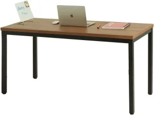 Writing Computer Desk Modern Simple Study Desk Industrial Style Laptop Table for Home Office Brown Notebook Desk (55x24 inches)