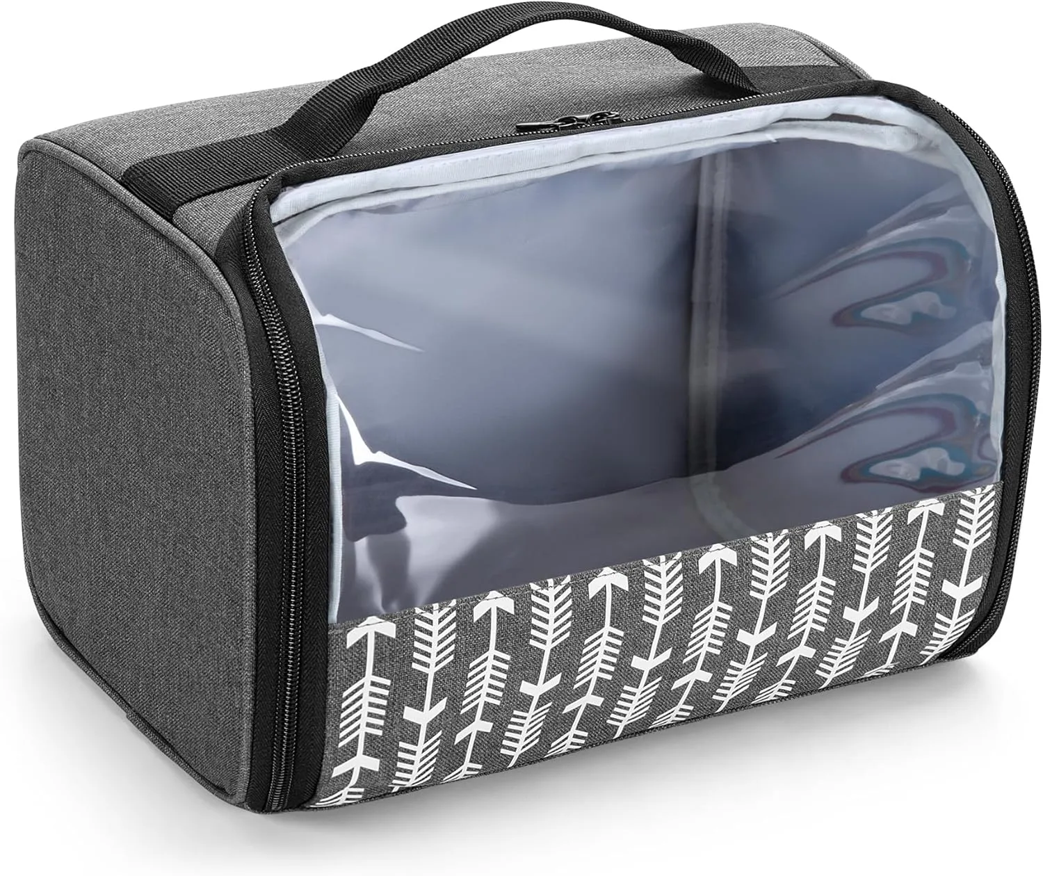 YARWO 2 Slice Toaster Cover with Solid Structure, Compatible with Amazon Basics, Elite Gourmet, Small Bread Machine Bag with Visible Window, 11.4 x 8.3 x 8 in
