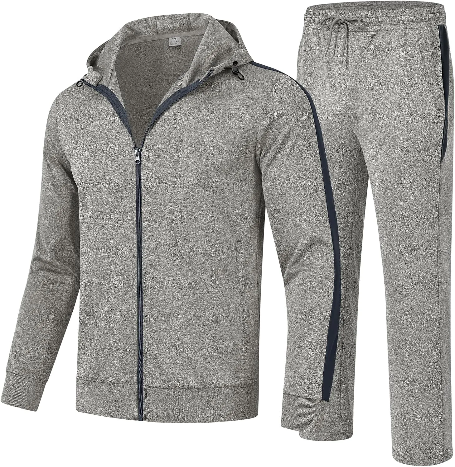 YSENTO Men's Tracksuits Outfits 2 Pieces Jogger Sets Jogging Track Sweat Suits Workout Warm Up Sweatsuit