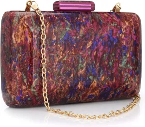YYW Women’s Evening Clutch Acrylic Clutch Purses for Women Wedding Prom Dress Bag