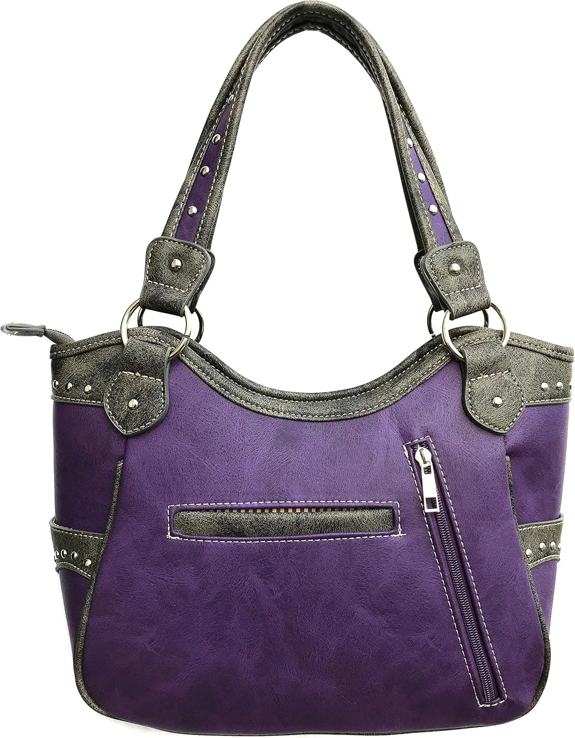 Zelris Dakota Dales Pony Horse Embroidery Mane Western Country Women Conceal Carry Tote Purse with Matching Wallet Set