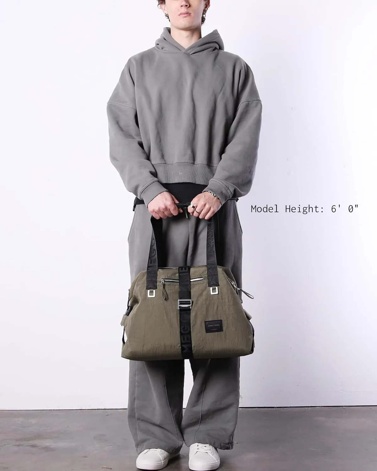 ZIMEGO Weekender Duffel Bag – Versatile Crossbody for Travel and Gym Tote, Dark Olive